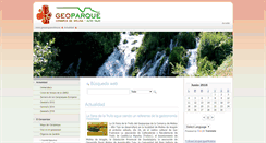 Desktop Screenshot of geoparquemolina.org